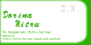 dorina mitru business card